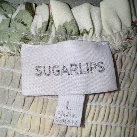 Sugarlips Floral Smocked midi+ Dress. Size large. EUC. - Picture 13 of 13